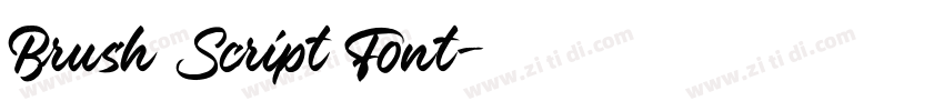 Brush Script Font字体转换